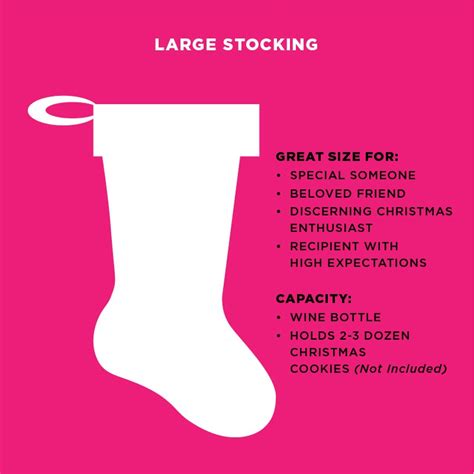 Magical festive stocking infographics